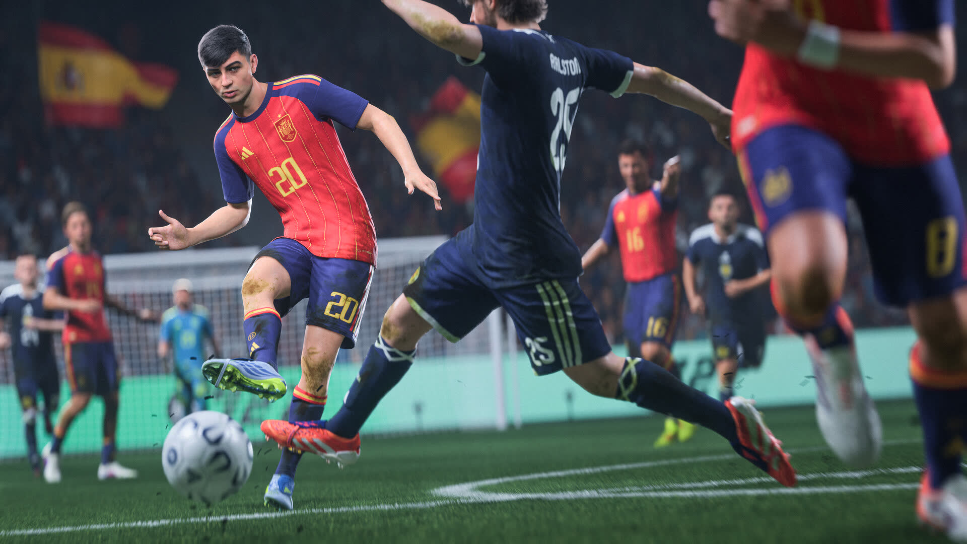 EA Sports FC 27 official screenshot — strike from the edge of the box