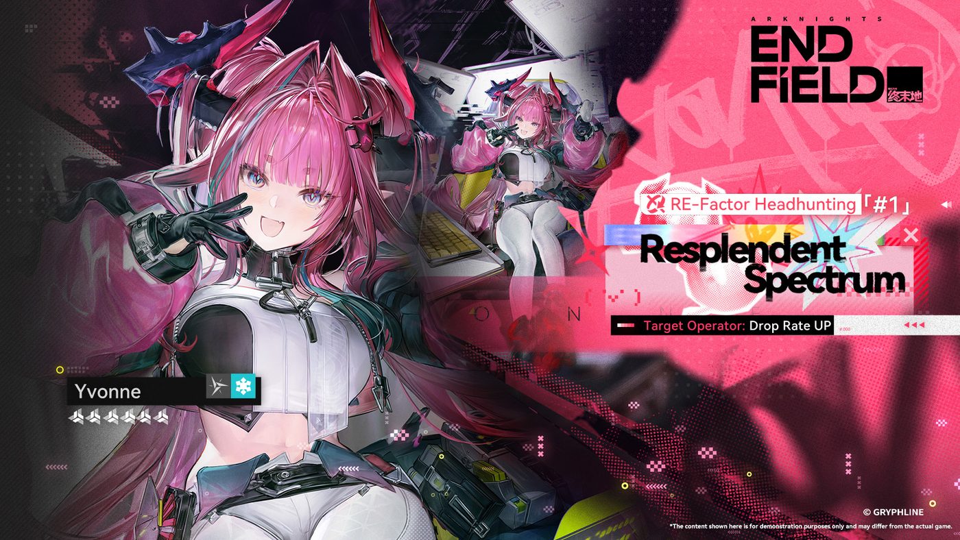 Official RE-Factor Headhunting #1 [Resplendent Spectrum] card: Yvonne, Target Operator Drop Rate UP
