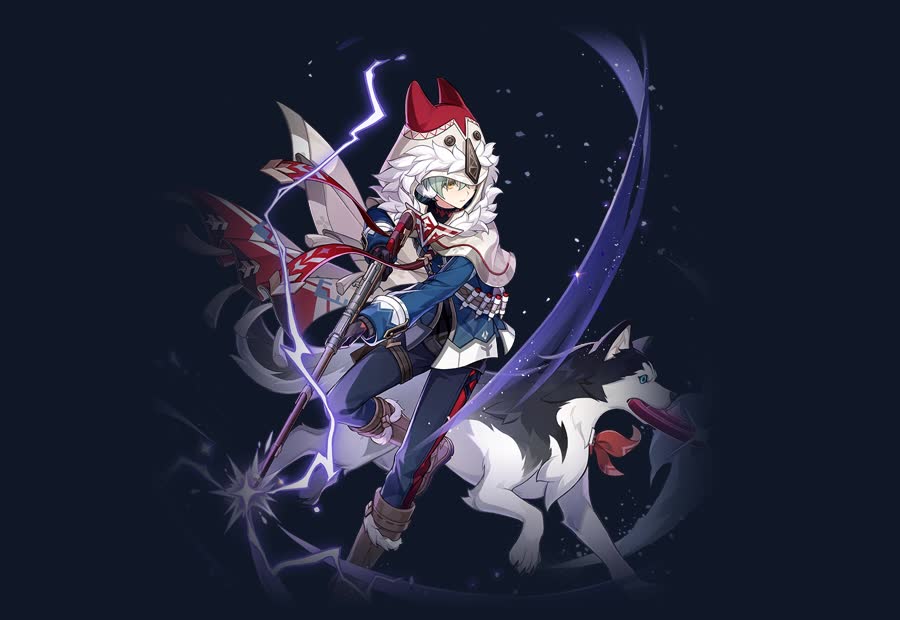 Official HoYoverse artwork of Alyosha, the free 4-star of Version 7.0