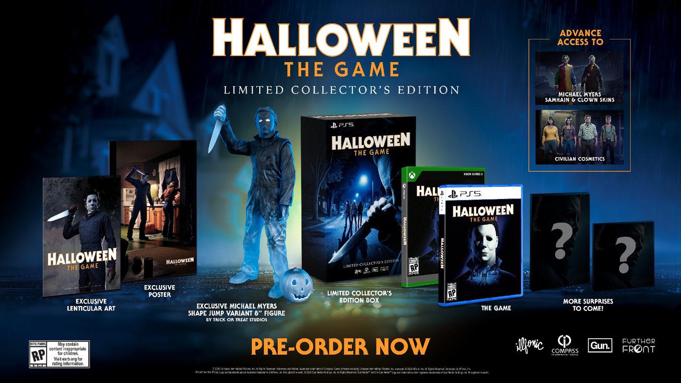 Official IllFonic image of the Halloween: The Game Limited Collector's Edition contents