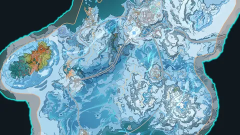 Snezhnaya map